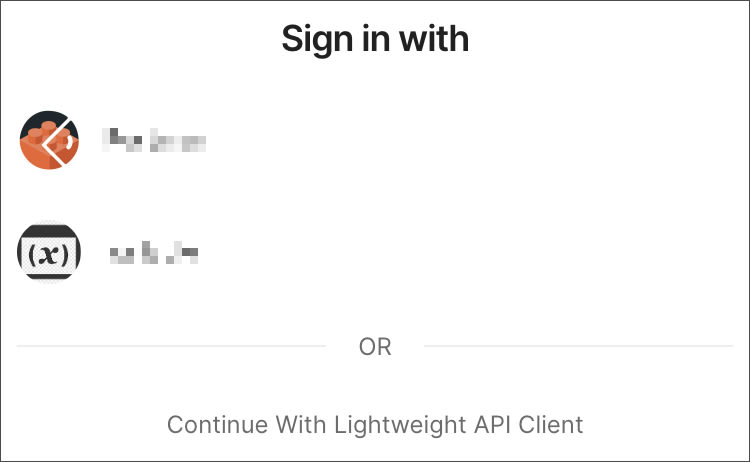 Enterprise app sign in page