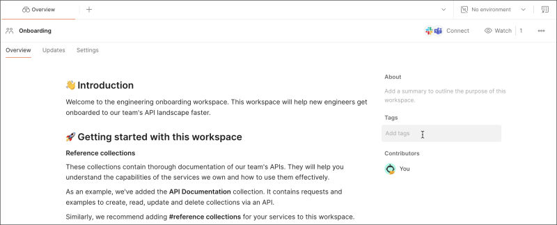 Add tags to a workspace