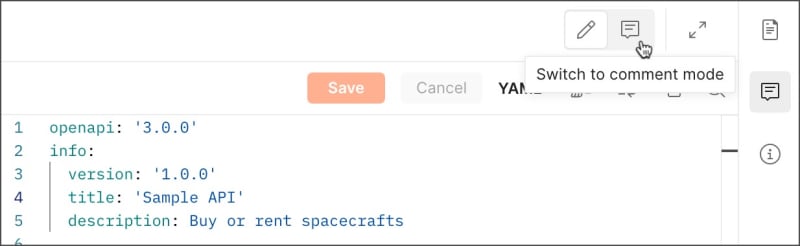 Adding an inline comment