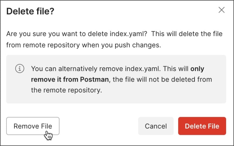 Deleting a definition file