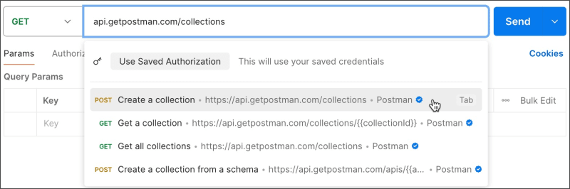Auto-suggest public API endpoints