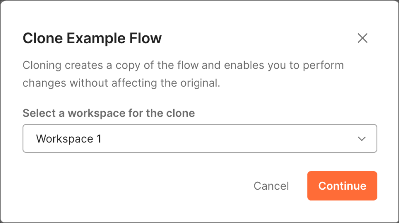 Select the same workspace