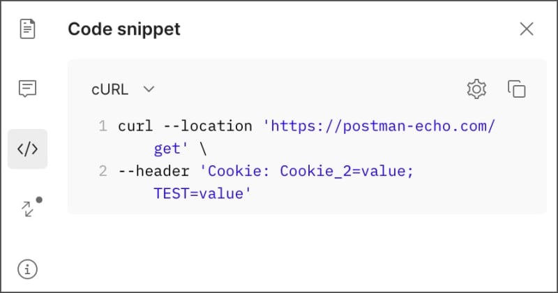 Copy code snippet to clipboard