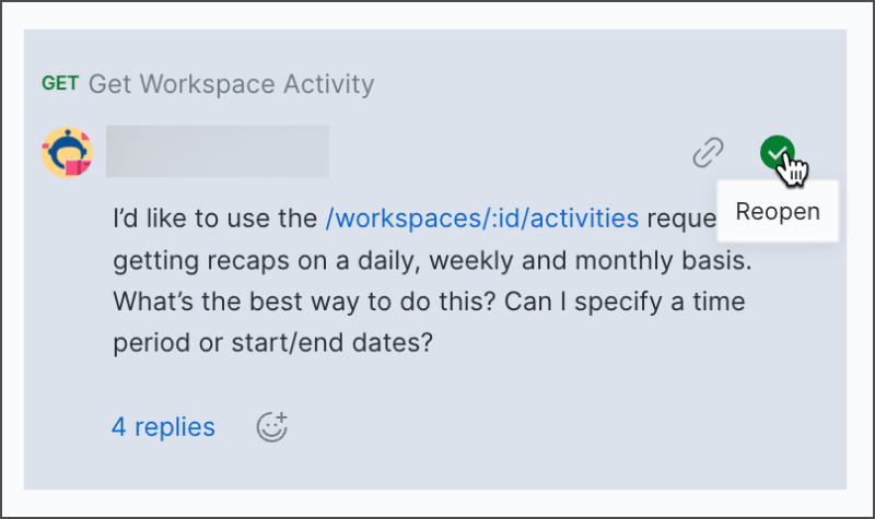 Reopen comment