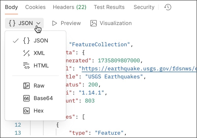 Select data type