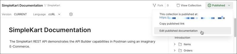 Edit published documentation