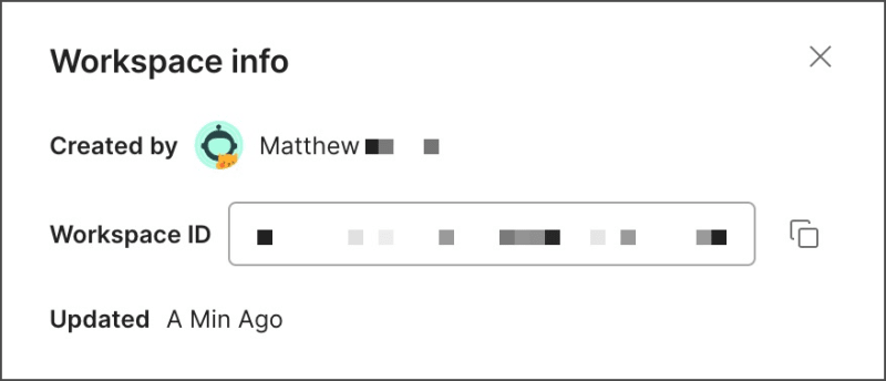 Workspace ID