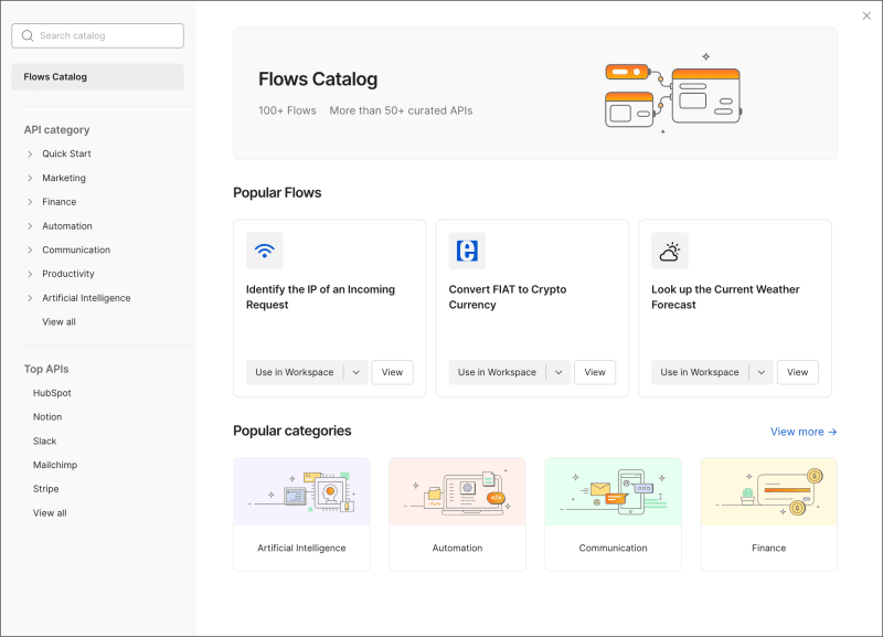 Flows Template Gallery