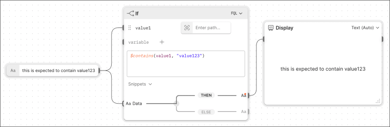 A contains example