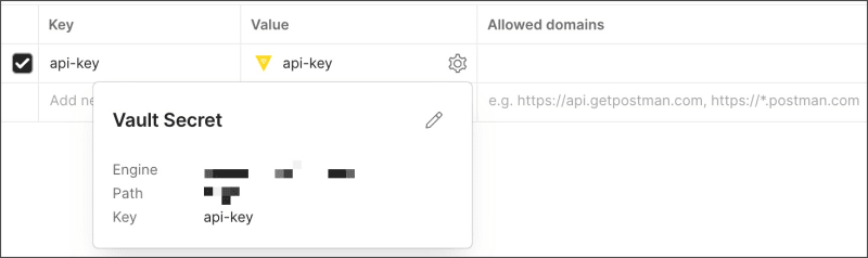 HashiCorp secret details