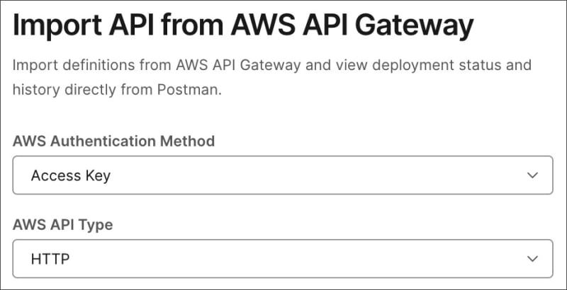 Connecting with AWS access key