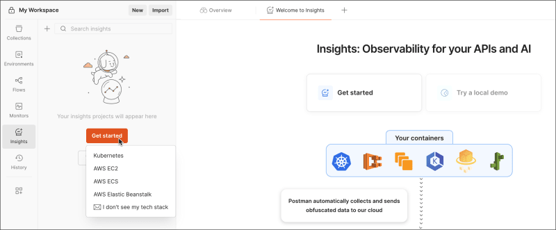 Create a new Insights Project