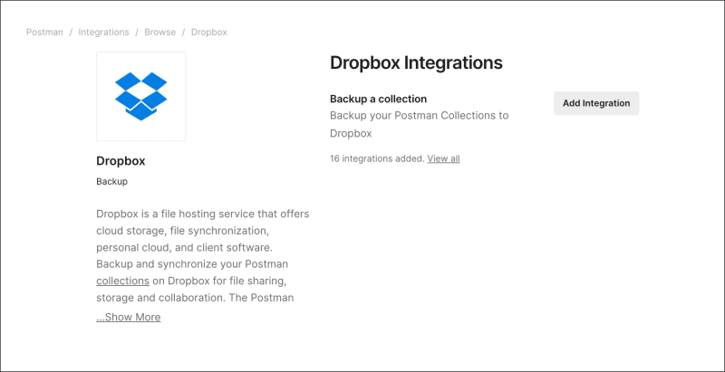 Add an integration