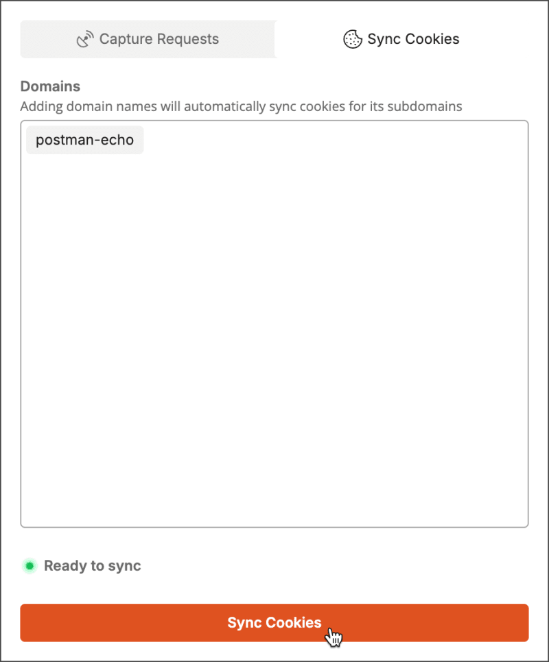 Sync cookies with the Interceptor extension