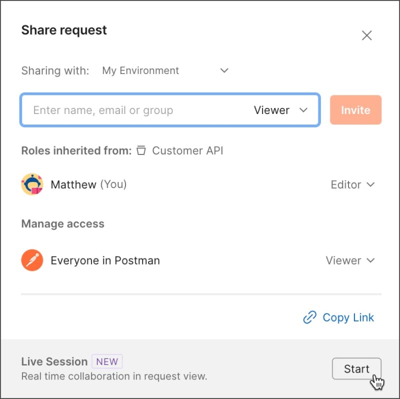 Start a live session