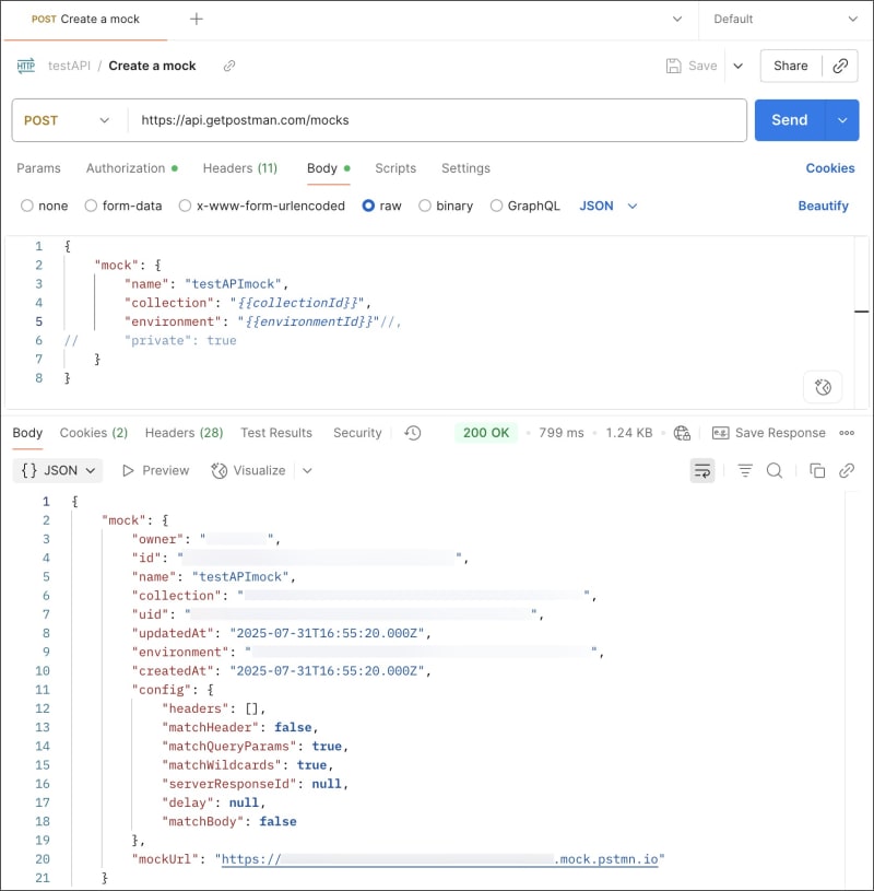 Creating a mock server