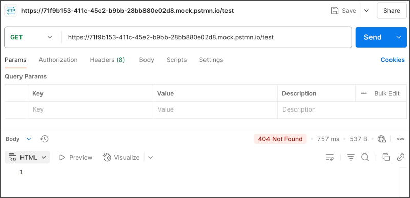 Send another request to the mock server