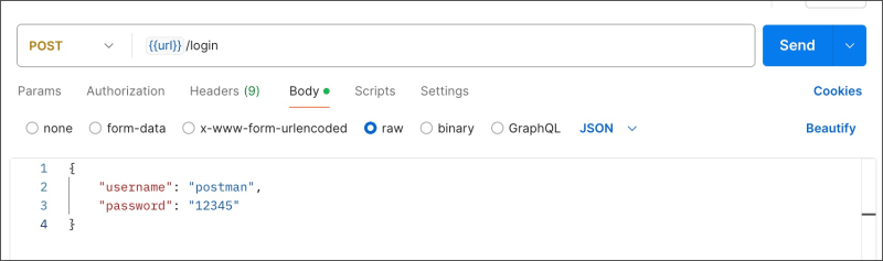 Creating a new request