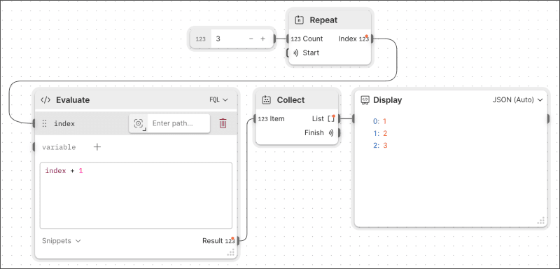 Create a count-based loop flow