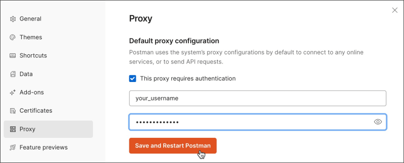 Default proxy