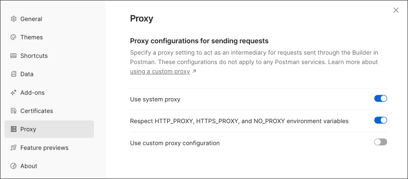 System proxy