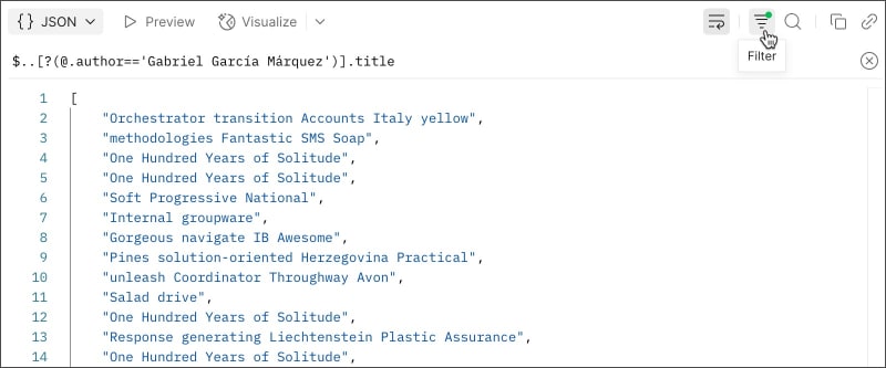 Response filter