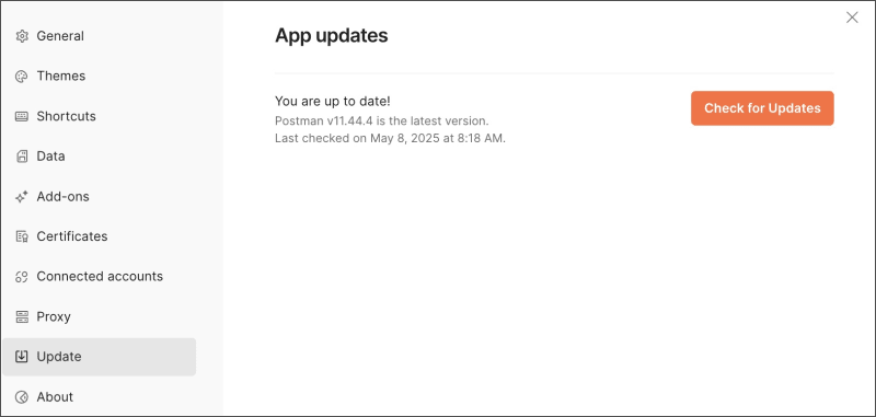 Check for updates