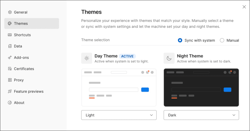 Sync a theme