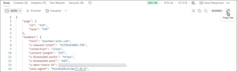 Share the current request and response