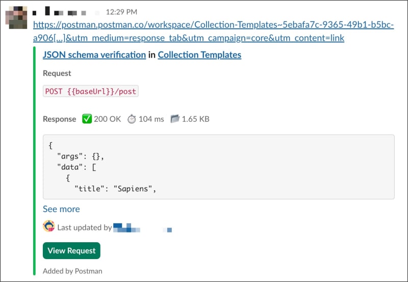 Slack rich links response