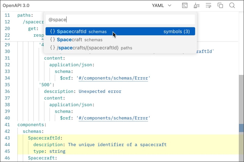 Navigate with the command palette