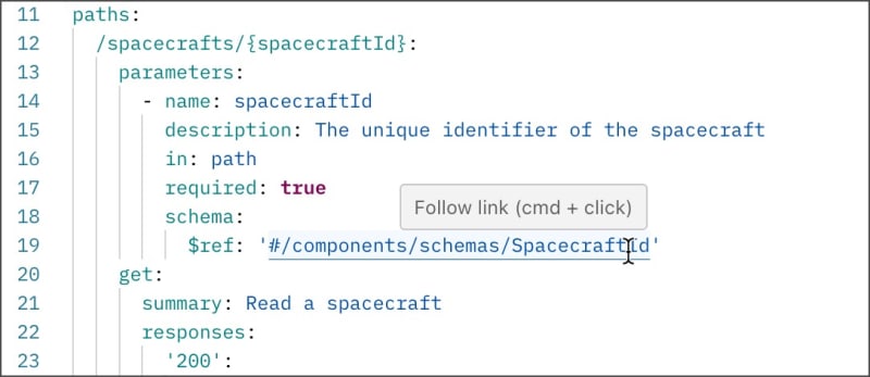 Jumping to a referenced component