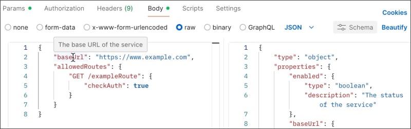 View type tooltip