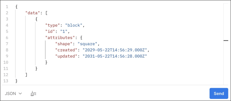 WebSocket message editor