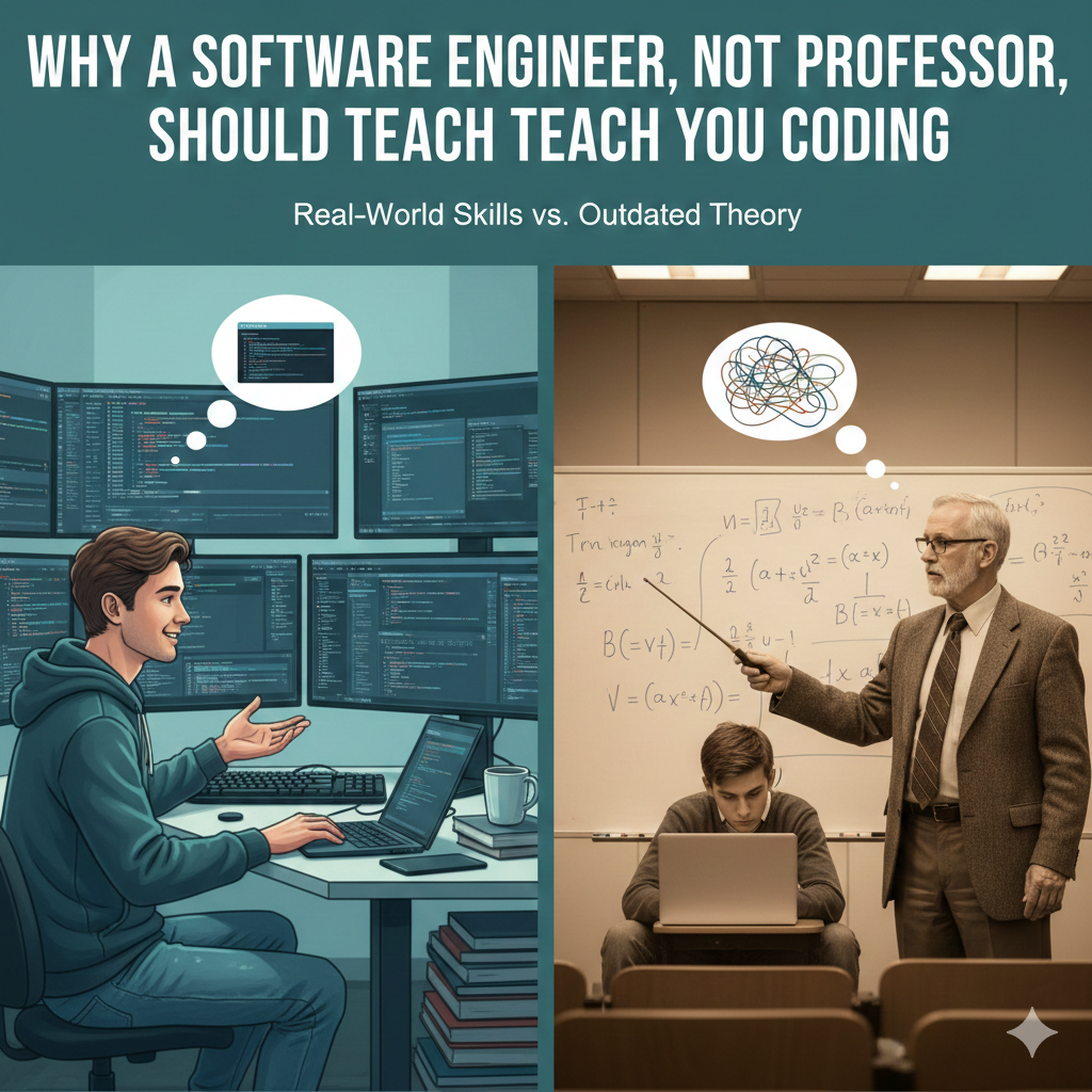 Why a Software Engineer, Not a Professor, Should Teach You Coding