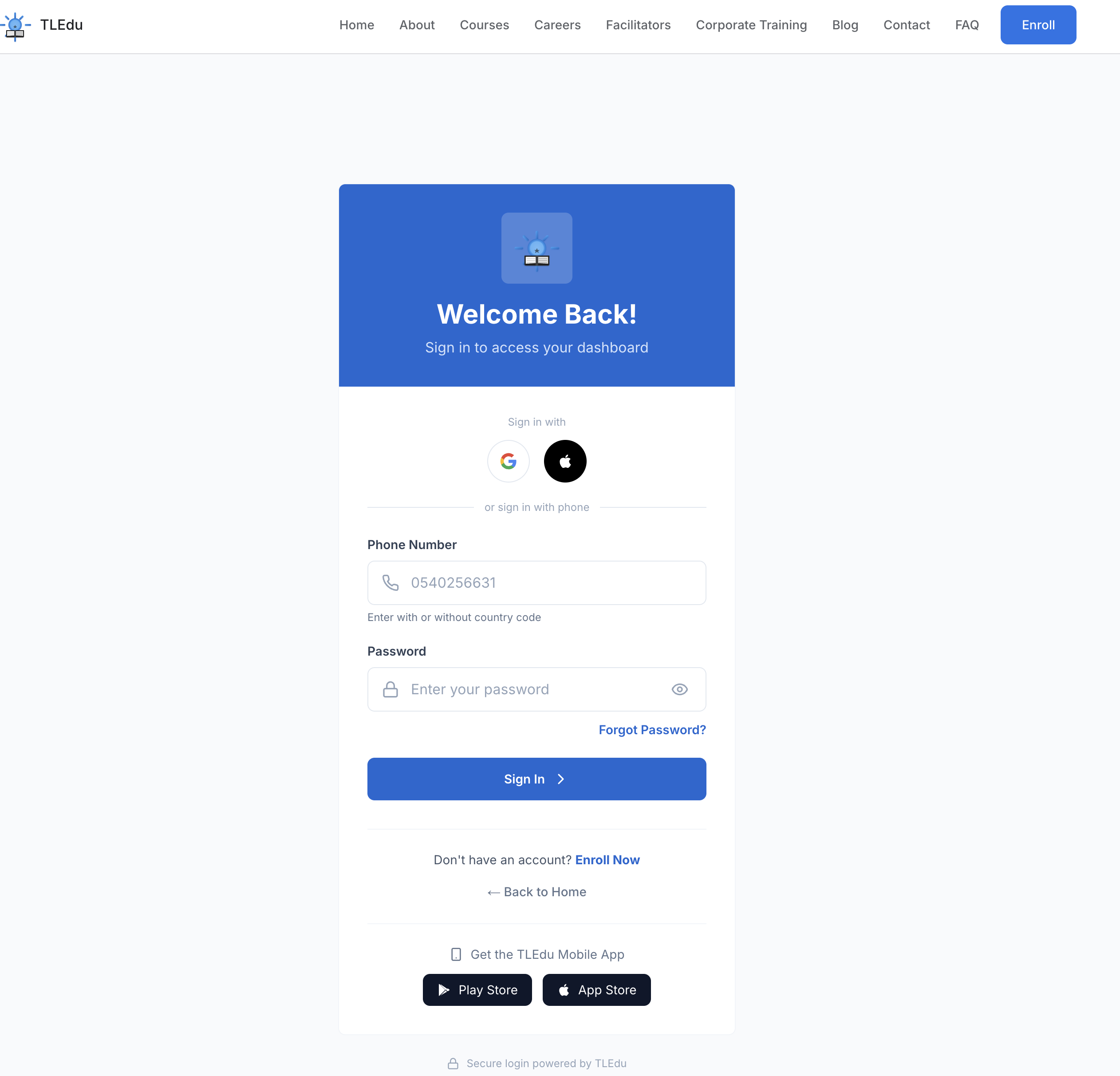 Login Page