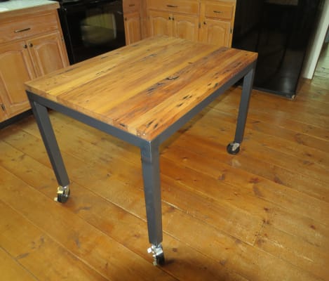 Parsons Custom Dining Table With Casters Modern Custom Dining Tables Modern Custom Furniture Room Board