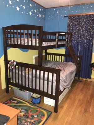 simmons riley twin over full bunk bed