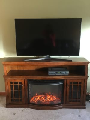 Glendon Cabinet Burnished Pecan 25 Firebox 269 71 41 Muskoka