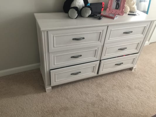 Ameriwood Magnolia Oak White 6 Drawer Dresser Big Lots