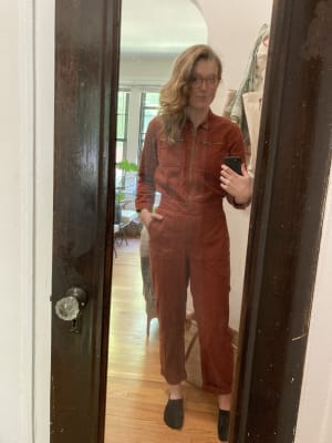 Lucky brand ankle tie jumpsuit hotsell