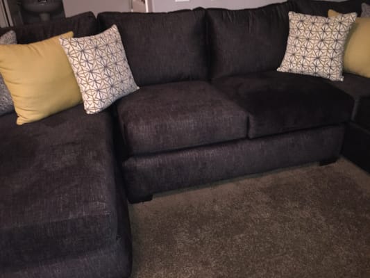 Boulevard Gray Sectional Corinthian Blvdlsf3pcsec Conn S