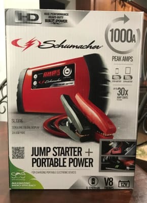 Schumacher 1000 Peak Amp Lithium Ion Jump Starter Portable Power Sl1 Replacement Sl1316 Advance Auto Parts