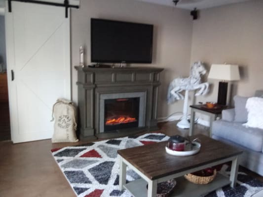 62 Grand Gray Electric Fireplace Big Lots