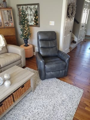 bolero gray swivel glider recliner