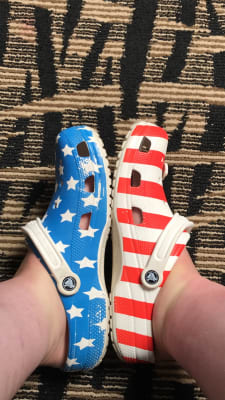 american flag crocs