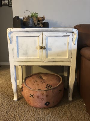 Blush Abstract Symbols Pouf World Market