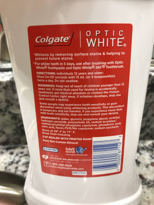 Colgate Optic White Whitening Mouthwash Colgate Optic White