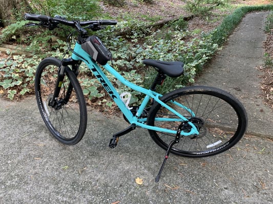 trek dual sport 2 women's hybrid bike 2019 miami green