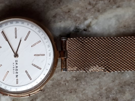skagen hybrid rose gold